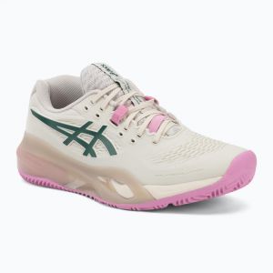 Кросівки для тенісу жіночі Asics GEL-RESOLUTION X Soft Oat/Jewel Green 